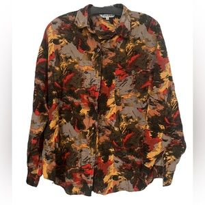 Vintage Nice Pattern Silk Polo